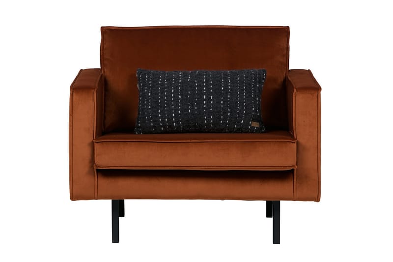 Lissbon Fløyelslenestol - Rust - Møbler - Stoler - Lenestoler - Fløyelslenestol