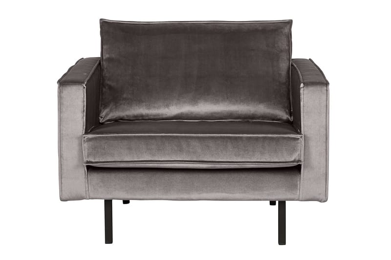 Lissbon Fløyelslenestol, Taupe