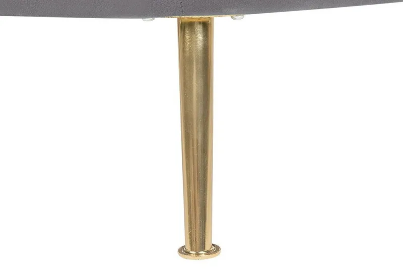 Rickli Lenestol Fløyel - Grå - Møbler - Stoler - Lenestoler - Fløyelslenestol