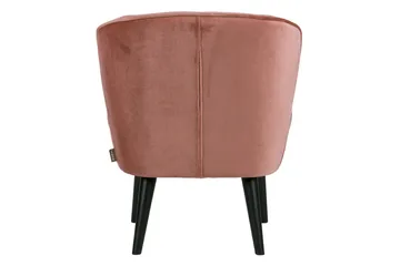 Serra Fløyelslenestol - Rosa - Møbler - Stoler - Lenestoler - Lenestol uten armlene