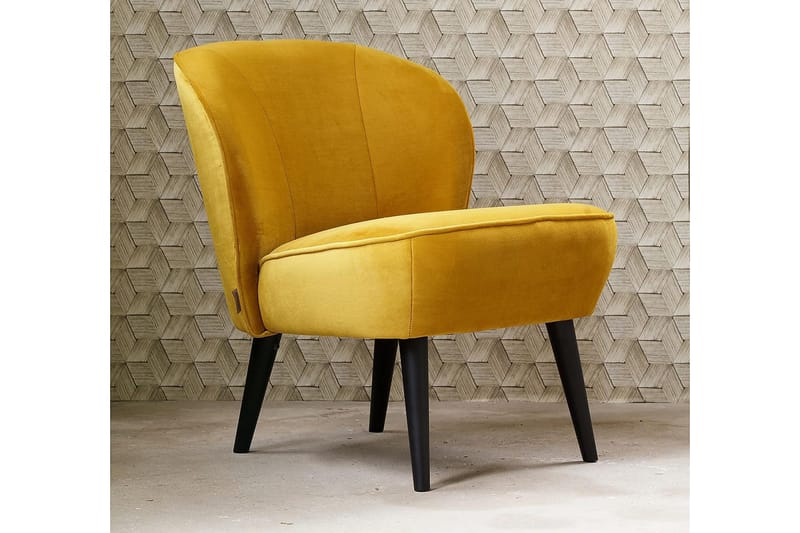 Serra Lenestol - Oker - Møbler - Stoler - Lenestoler - Fløyelslenestol