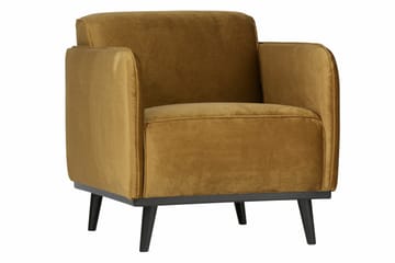 Statement Fløyelslenestol - Honninggul - Møbler - Stoler - Lenestoler