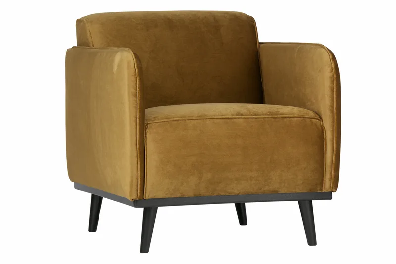 Statement Fløyelslenestol, Honninggul