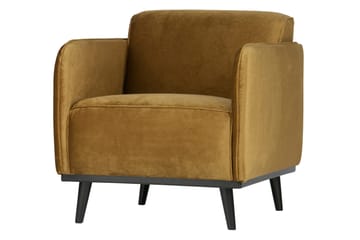 Statement Fløyelslenestol - Honninggul - Møbler - Stoler - Lenestoler