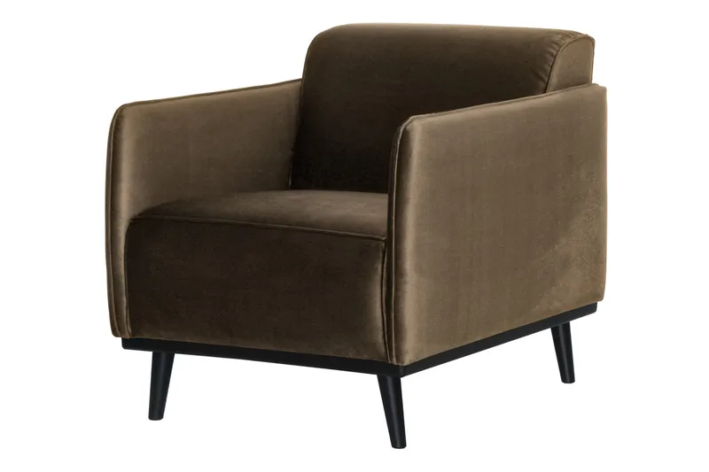 Statement Fløyelslenestol - Taupe - Møbler - Stoler - Lenestoler - Klubblenestol