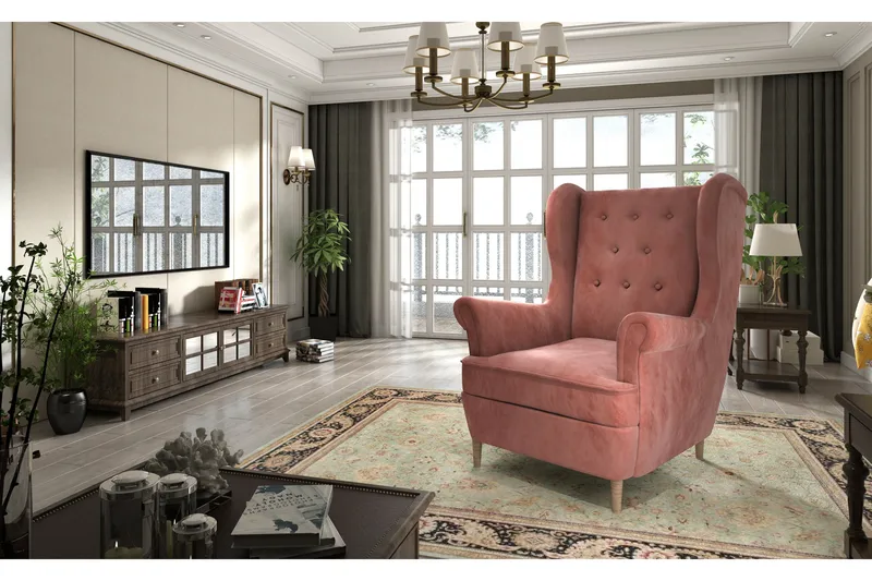 Tiny Lenestol - Rosa - Møbler - Stoler - Lenestoler