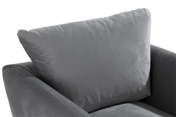 Trend Lenestol - Lysegrå Fløyel - Møbler - Stoler - Lenestoler - Fløyelslenestol