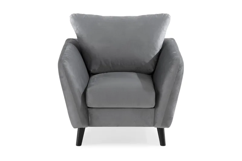 Trend Lenestol - Lysegrå Fløyel - Møbler - Stoler - Lenestoler - Fløyelslenestol