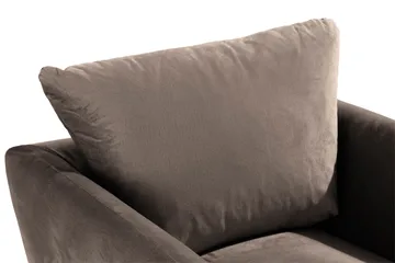 Trend Lenestol med Fotskammel - Muldvarp Fløyel - Møbler - Stoler - Lenestoler - Fløyelslenestol