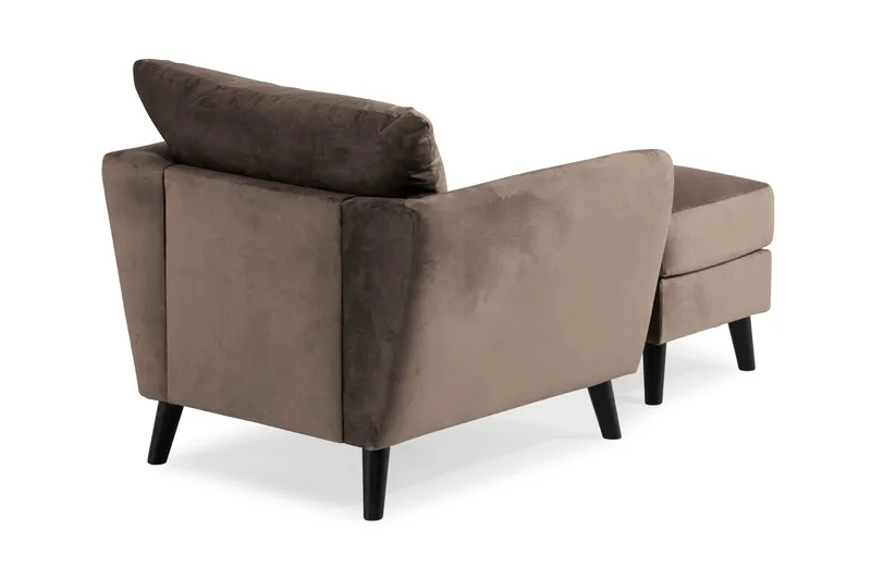 Trend Lenestol med Fotskammel - Muldvarp Fløyel - Møbler - Stoler - Lenestoler - Fløyelslenestol