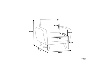 FLORLI Lenestol - Svart - Møbler - Stoler - Lenestoler
