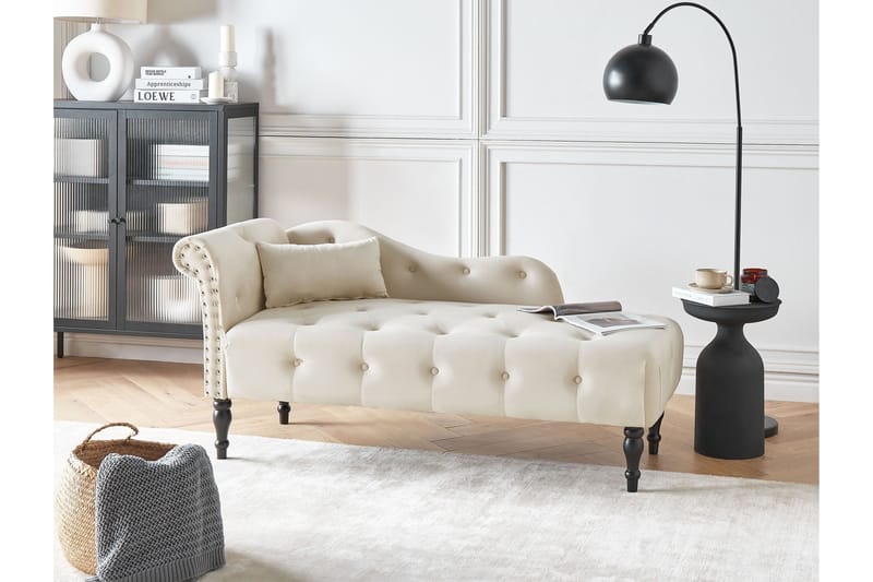 Frostorp Sjeselong 152 cm - Beige/Svart - Møbler - Stoler - Lenestoler - Liggestol
