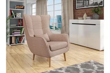 Gabi Lenestol - Rosa - Møbler - Stoler - Lenestoler - Ørelappstol