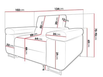 Gabina Lenestol - beige - Møbler - Stoler - Lenestoler