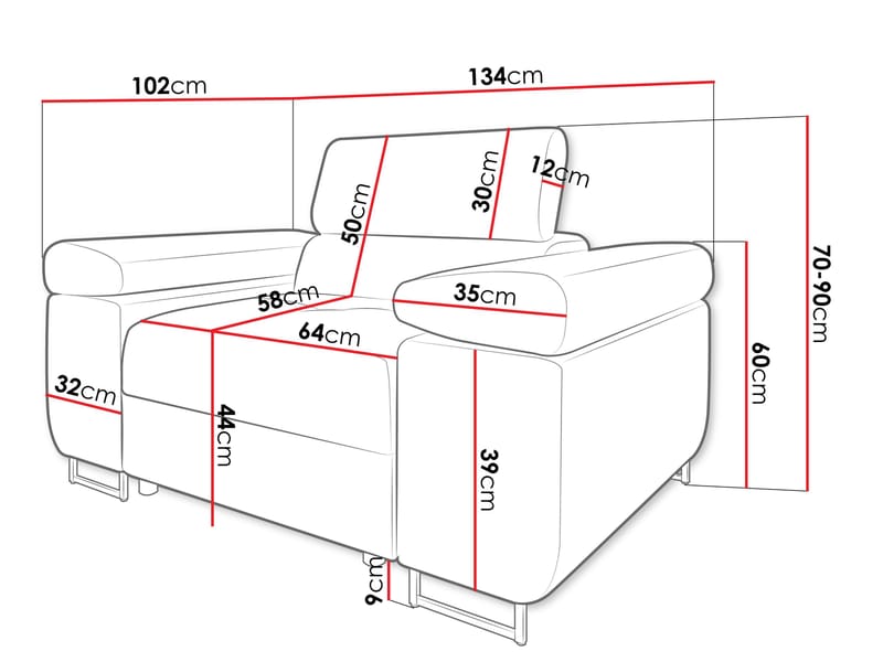 Gabina Lenestol - offwhite - Møbler - Stoler - Lenestoler