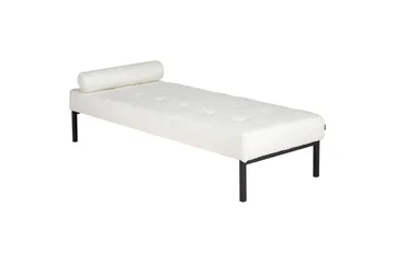 Hagerso Sjeselong 178 cm - Svart/Hvit - Møbler - Sofaer - Dagsenger