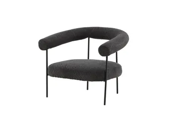 Hökåsen x Josefin Lustig Lenestol - Svart/Mørkegrå - Møbler - Stoler - Lenestoler