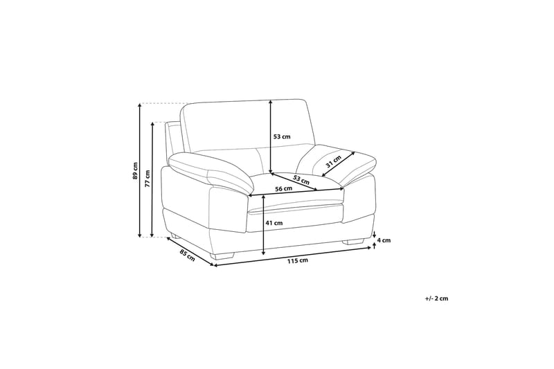 Horten Lenestol - Brun - Møbler - Stoler - Lenestoler