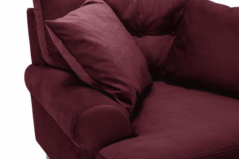 Andrew Fløyelslenestol - Lilla/Messing - Møbler - Stoler - Lenestoler - Fløyelslenestol