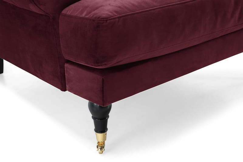 Andrew Fløyelslenestol - Lilla/Messing - Møbler - Stoler - Lenestoler - Fløyelslenestol