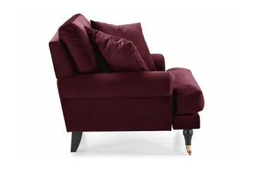 Andrew Fløyelslenestol - Lilla/Messing - Møbler - Stoler - Lenestoler - Fløyelslenestol