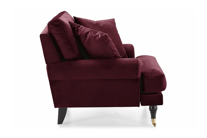 Andrew Fløyelslenestol - Lilla/Messing - Møbler - Stoler - Lenestoler - Fløyelslenestol