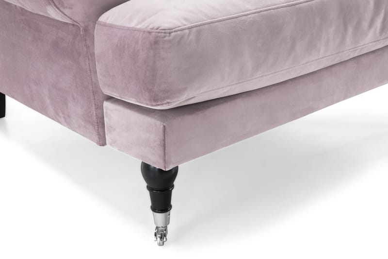 Andrew Lenestol Fløyel - Lilla/Krom - Møbler - Stoler - Lenestoler - Fløyelslenestol