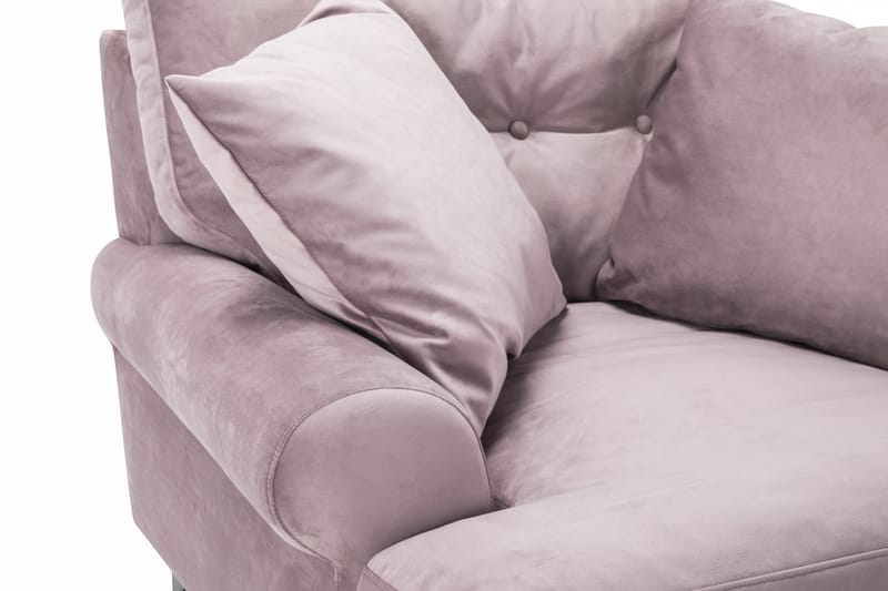 Andrew Lenestol Fløyel - Lilla/Krom - Møbler - Stoler - Lenestoler - Fløyelslenestol