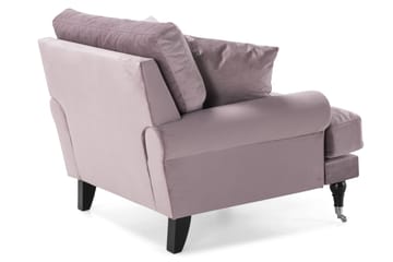 Andrew Lenestol Fløyel - Lilla/Krom - Møbler - Stoler - Lenestoler - Fløyelslenestol