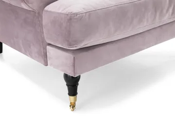 Andrew Lenestol Fløyel - Lilla/Messing - Møbler - Stoler - Lenestoler - Fløyelslenestol