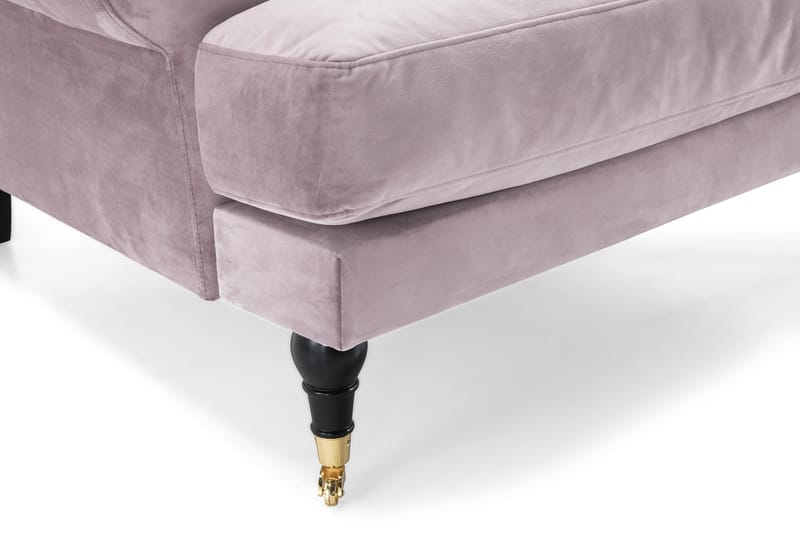 Andrew Lenestol Fløyel - Lilla/Messing - Møbler - Stoler - Lenestoler - Fløyelslenestol