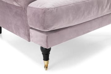 Andrew Lenestol Fløyel - Lilla/Messing - Møbler - Stoler - Lenestoler - Fløyelslenestol