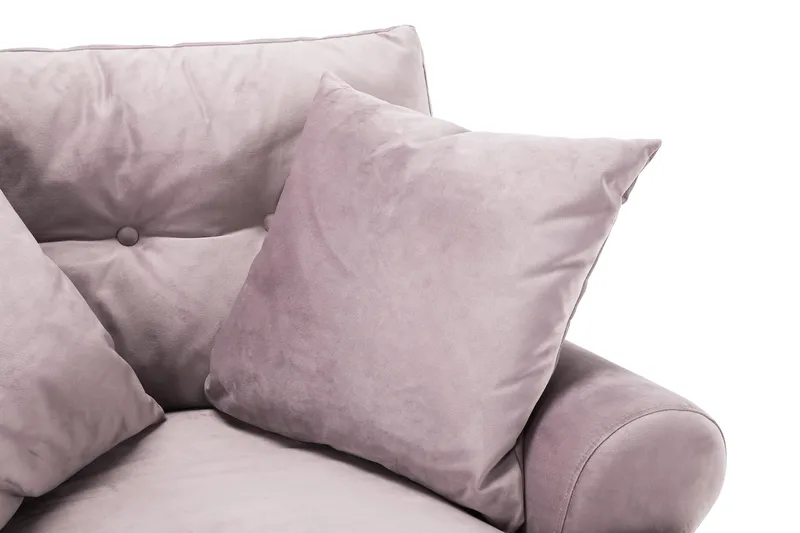 Andrew Lenestol Fløyel - Lilla/Messing - Møbler - Stoler - Lenestoler - Fløyelslenestol