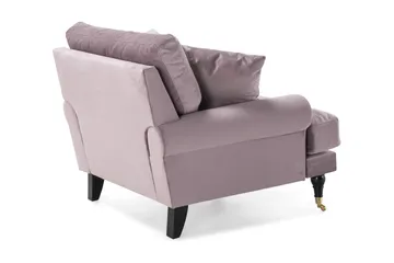 Andrew Lenestol Fløyel - Lilla/Messing - Møbler - Stoler - Lenestoler - Fløyelslenestol