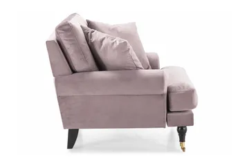 Andrew Lenestol Fløyel - Lilla/Messing - Møbler - Stoler - Lenestoler - Fløyelslenestol