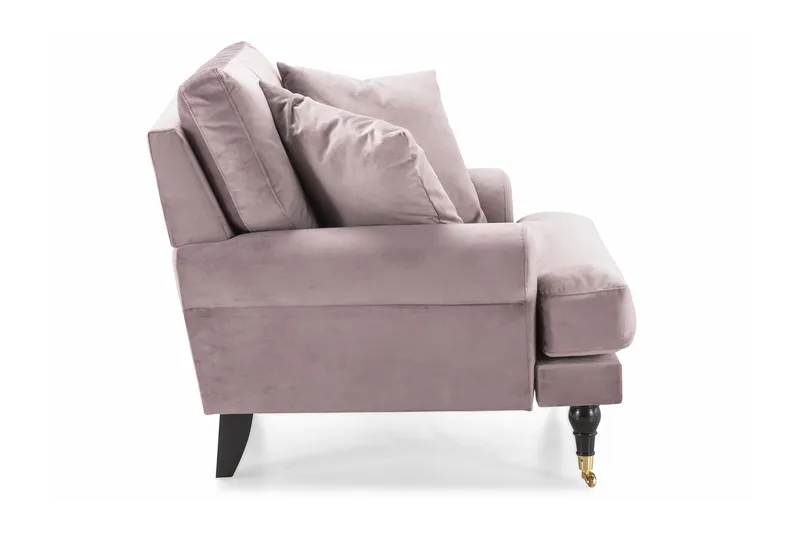 Andrew Lenestol Fløyel - Lilla/Messing - Møbler - Stoler - Lenestoler - Fløyelslenestol