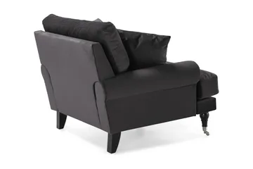 Andrew Lenestol Fløyel - Mørkegrå/Krom - Møbler - Stoler - Lenestoler - Fløyelslenestol