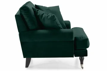 Andrew Lenestol Fløyel - Mørkegrønn/Krom - Møbler - Stoler - Lenestoler - Fløyelslenestol