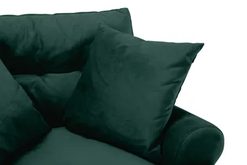 Andrew Lenestol Fløyel - Mørkegrønn/Krom - Møbler - Stoler - Lenestoler - Fløyelslenestol