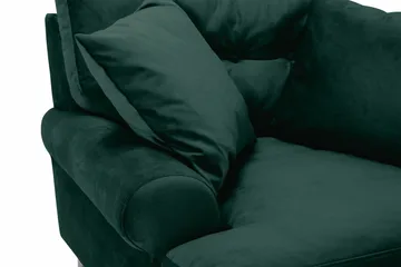 Andrew Lenestol Fløyel - Mørkegrønn/Krom - Møbler - Stoler - Lenestoler - Fløyelslenestol