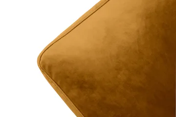 Andrew Lenestol med Fotskammel Fløyel - Amber/Krom - Møbler - Stoler - Lenestoler - Fløyelslenestol