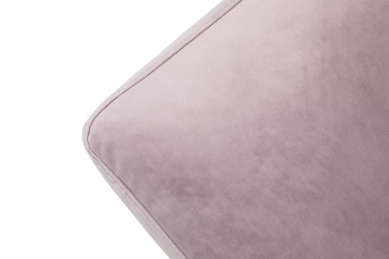 Andrew Lenestol med Fotskammel Fløyel - Lilla/Krom - Møbler - Stoler - Lenestoler - Fløyelslenestol