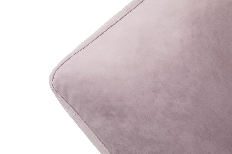Andrew Lenestol med Fotskammel Fløyel - Lilla/Messing - Møbler - Stoler - Lenestoler - Fløyelslenestol