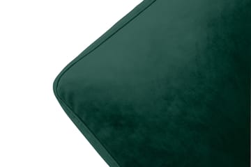 Andrew Lenestol med Fotskammel Fløyel - Mørkegrønn/Messing - Møbler - Stoler - Lenestoler - Fløyelslenestol