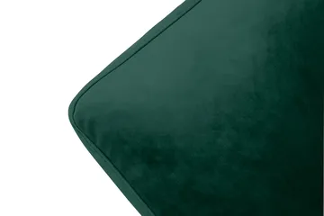 Andrew Lenestol med Fotskammel Fløyel - Mørkegrønn/Messing - Møbler - Stoler - Lenestoler - Fløyelslenestol