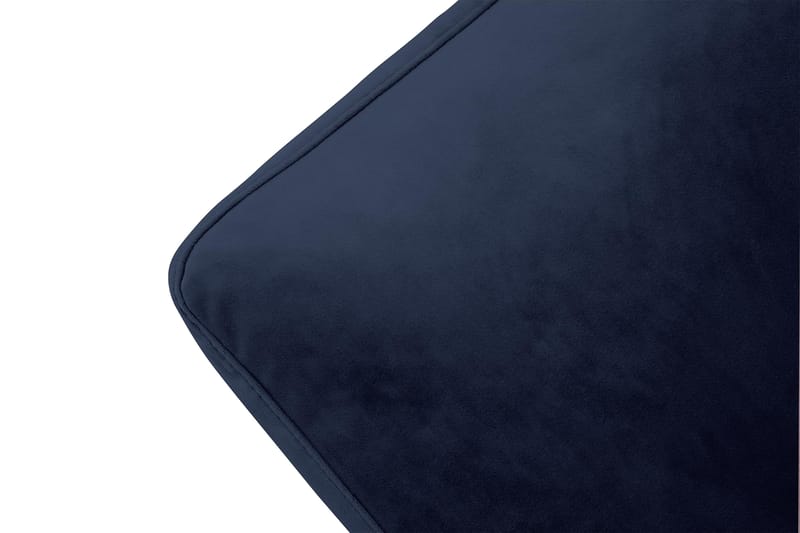 Andrew Lenestol med Fotskammel Fløyel - Midnattsblå/Messing - Møbler - Stoler - Lenestoler - Fløyelslenestol