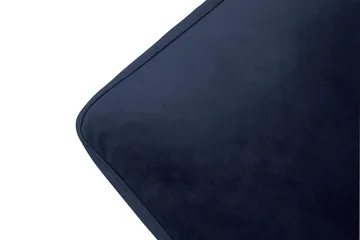 Andrew Lenestol med Fotskammel Fløyel - Midnattsblå/Messing - Møbler - Stoler - Lenestoler - Fløyelslenestol