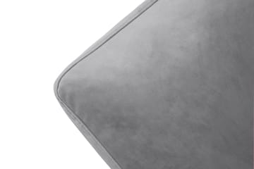 Andrew Lenestol med Fotskammel Fløyel - Sølvgrå/Messing - Møbler - Stoler - Lenestoler - Fløyelslenestol