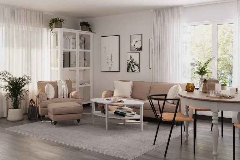 Howard Classic Lenestol - Mørk beige - Møbler - Stoler - Lenestoler - Howard lenestol