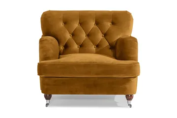 Howard Riviera Fløyelslenestol - Amber - Møbler - Stoler - Lenestoler - Howard lenestol